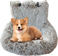 Car Seat Dog,Plush Puppy Car Seat Cushion - Washable Cushion Comfortable Travel Bed for Vehicle Truck Camping Adventures Vet Visit Daily Commuting Traveling