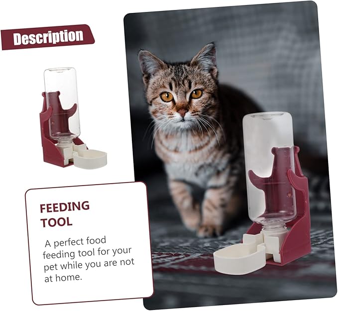 Milisten Automatic Cat and Dog Water Feeder Pet Drinking Device Install Water Bottle Dispenser for Rabbits Guinea Pigs and Animals