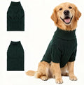 Small/Medium Dog Sweater, Warm Dog Winter Coat w/Sleeves, Comfortable High Neck Premium Dog Clothes for Golden Retriever-Best for Holidays, Daily Walks XXL Green