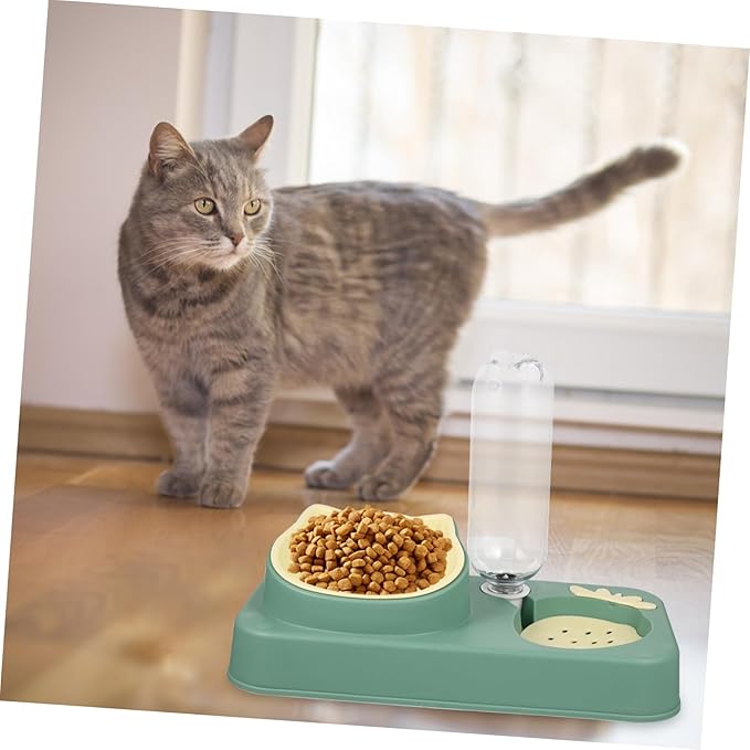 Automatic Water Dispenser Pet Bowl Dual Use Dog Feeder Water Bowl Non Spill Design for Cats Dogs Convenient Daily Use High Grade