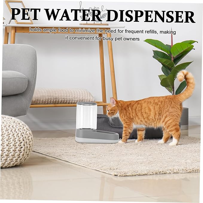 Automatic Pet Feeder for Dogs Cats Large Capacity Dry Food Dispenser Water Bowl Set Gravity Feeder Timer Pet Feeding Solution