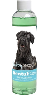 Healthy Breeds Dog Dental Care Water Additive for Black Russian Terrier - Helps Freshen Breath, Reduce Plaque & Control Tartar - Mint Flavor - 8 oz