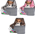 Dog Car Seat,Pet Booster Seat,Pet Travel Bed for Medium Dogs Small Dogs Under 25 with Pet Hair Brush and Cooling Pad (Pink)