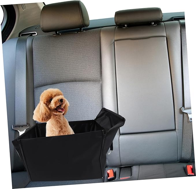 Pet Seat Carrier Breathable Travel Pet Cage for Dogs Durable Comfortable Design with Sturdy Backing to Protect Seats for Car Travel