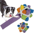 Snuffle Ball for Dogs, Interactive Petle Toys for Training Natural Foraging Skills, Food Ball for S/M/L Dogs (White)