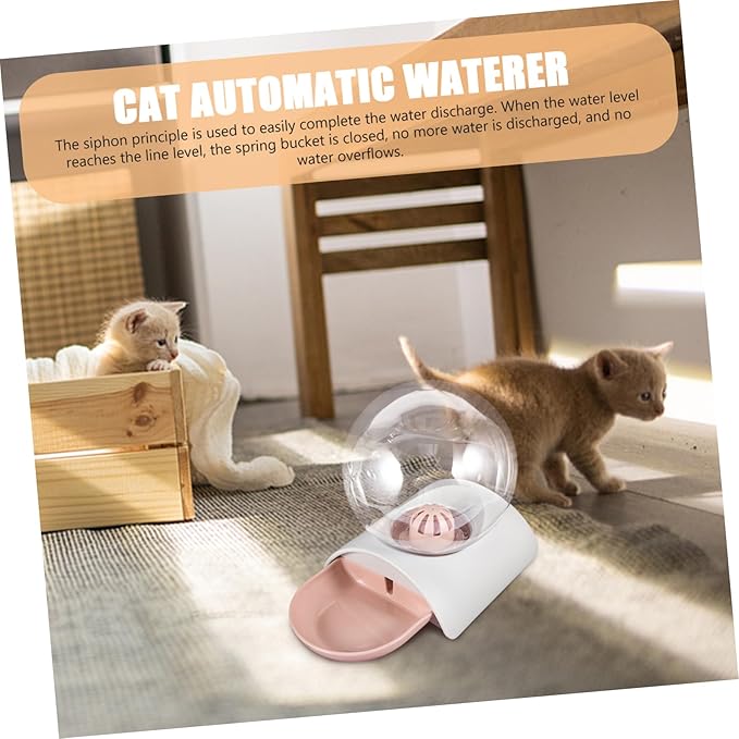 Large Capacity Pet Water Bowl Dispenser Auto Dog Cat Waterer Bubble Easy to Pet Supplies