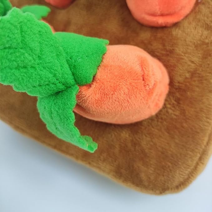 Puppy Snuffle Mat - 150gSmall Dog Carrot Toy, Soft Interactive Feeding Rug, Enrichment Puzzle Pad, Stimulating Nose Work Gear | Fun Pet Activity Matt for Animal Lovers Pet Parents Busy Professionals
