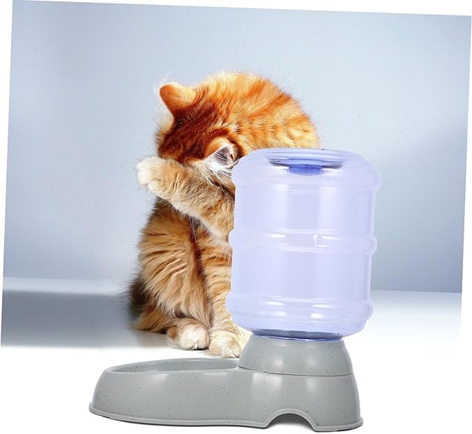 Toyvian Large Capacity Automatic PET Water Dispenser Self-Filling Dog and Cat Water Bowl Gravity Watering System for Outdoor Use PET Watering Bowl