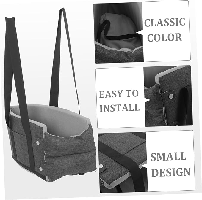 Washable Console Dog Cat Seat for Car Travel Cushion Design Easy to Install Comfortable for Pets and Tear-Resistant Car Seat Cover