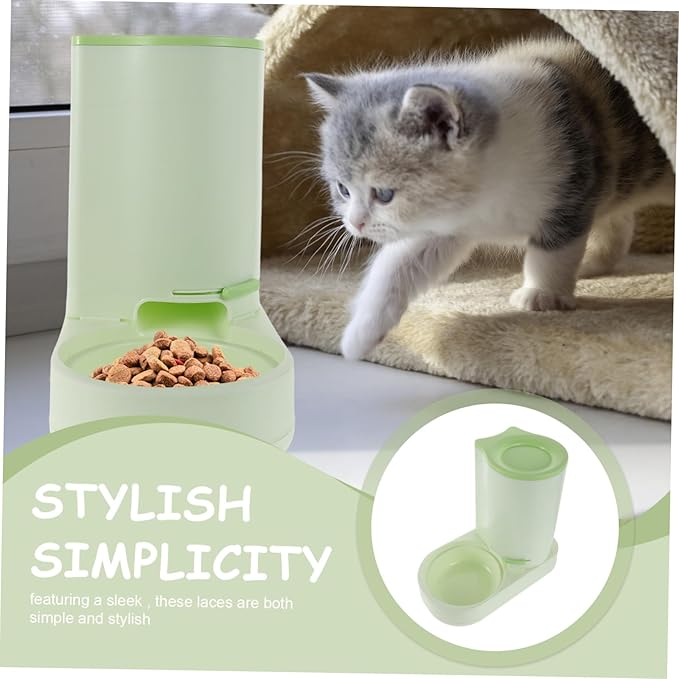 Cat Feeder for Outdoor Indoor Automatic Pet Drinking Fountain Large Capacity Non-Slip Bowl for Cats and Dogs