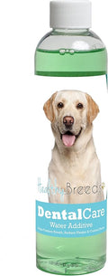 Healthy Breeds Dog Dental Care Water Additive for Labrador Retriever - Helps Freshen Breath, Reduce Plaque & Control Tartar - Mint Flavor - 8 oz