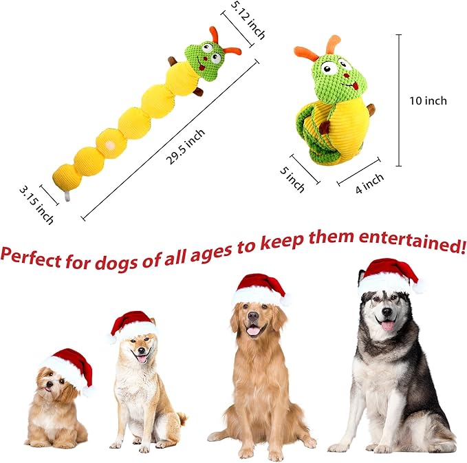 Gigwi Interactive Dog Puzzle Toys, Squeaky Dog Toys for Small Medium Large Dogs, Durable Treat Dispensing Dog Enrichment Toys, Snuffle Toy Plush Puppy Chew Toys for Boredom and Stimulating