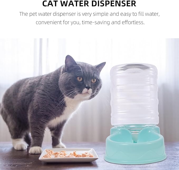 Pet Water Fountain Dispenser for Dogs and Cats Feeder Automatic Drinking Station for Home Use Easy to and Install