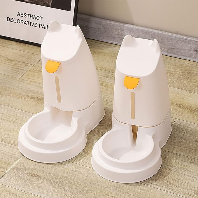 Automatic Feeder and Water Feeding Watering Pet Dispenser Water Dispenser