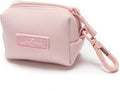 Lucy & Co. Rosewater Everyday Dog Poop Bag Holder - Cute Designer Pet Waste Bag Dispenser, One Size, Solid Light Pink