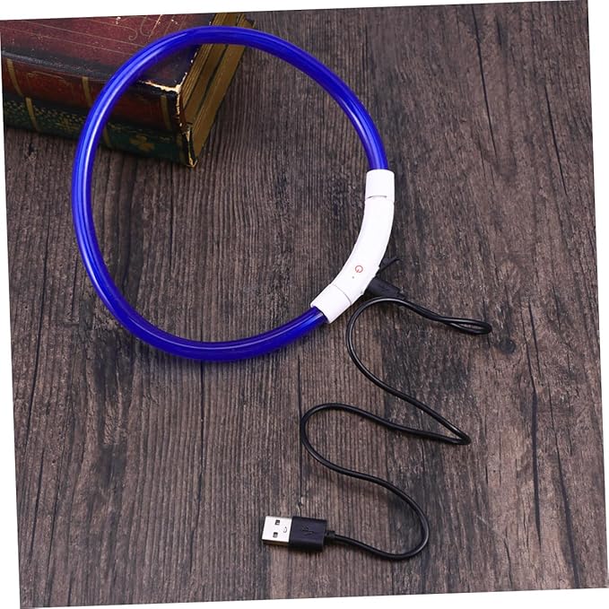 Led Dog Collar USB Rechargeable Glowing Pet Collar for Night Safety Pet Light Harness
