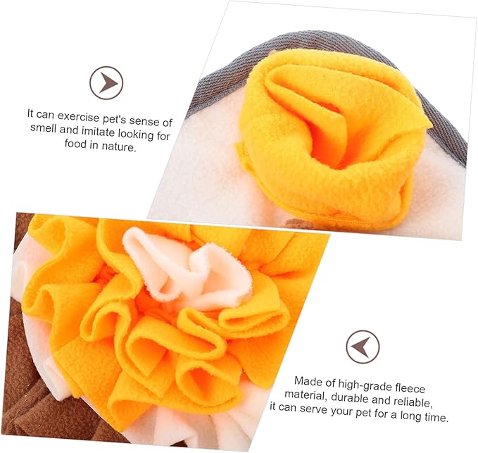 Pet Sniffing Pad Rabbit Feeding Mat Non-Slip Polar Fleece Dog Treats for Small Animals