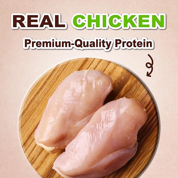 Afreschi Chicken Jerky Dog Treats, All Natural, High-Protein, Healthy & Easily Digestible, Grain-Free Puppy Chews, Human Grade Training & Rewards Dog Snacks, Chicken Fillet, 16 oz Pack