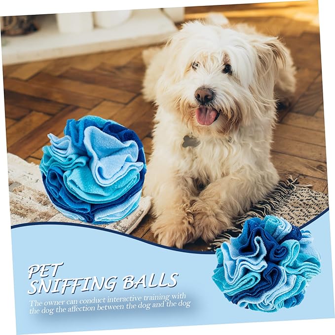 VICASKY Upgraded Sniffing Ball for Dogs Interactive PET Feeding Toy Slow Eating Ball Food Leakage Feature for Training and Playtime
