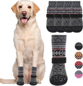 KOOLTAIL Dog Socks to Prevent Licking Paws for Hardwood Floors Anti Slip, Winter Warm Dog Boots&Paw Protector with Grippers, Double Sides Dog Shoes Booties for Small Medium Large Senior Dogs