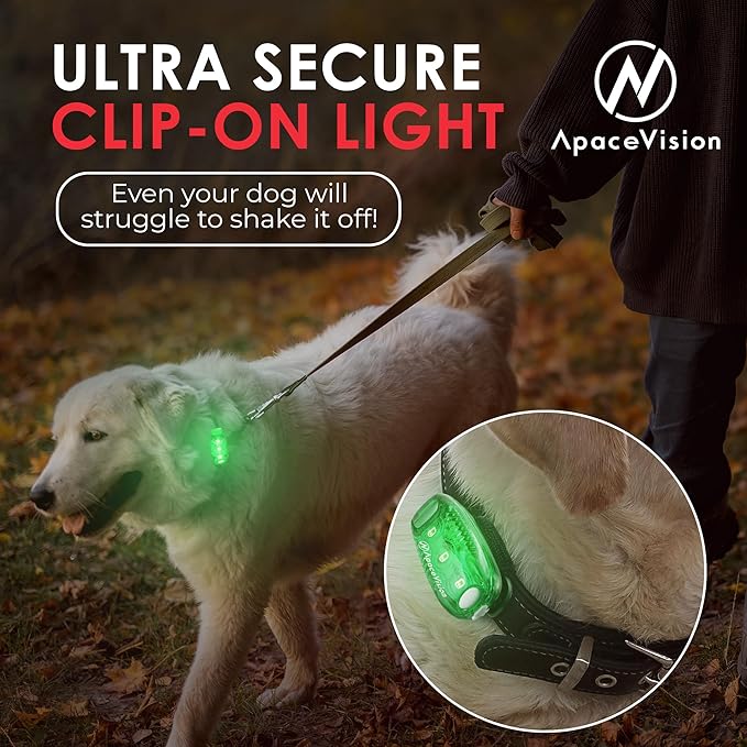 EverLightFX USB Rechargeable LED Safety Light (2 Pack) by Apace - Super Bright Bike Tail Light Works Brilliantly as Running Light for Joggers, Pets, Bicycle Strobe or Rear Clip On Lights