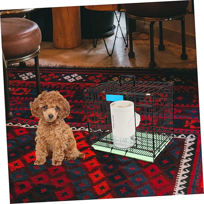 Dog Automatic Water Dispenser Pet Water Feeder Hanging Design for Drinking for and Pets Prevents Spills and Wet