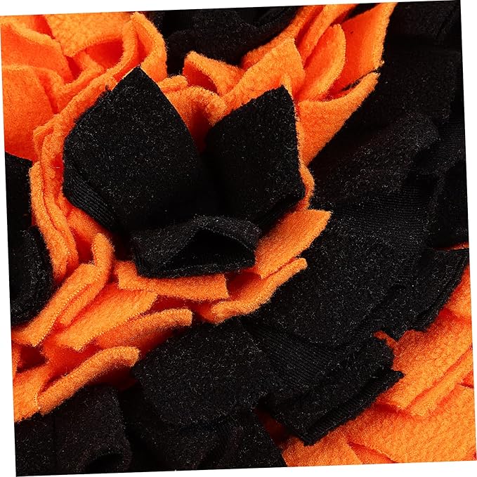 ibasenice Pumpkin Pet Snuffle Mat for Dogs Large Breed Sniffing Feeding Pad Interactive Training Cushion Bright Reduces Stress and Promotes Healthy Behavior