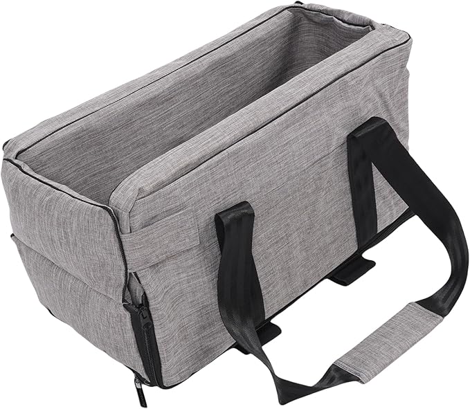 Center Console Dog Car Seat Premium Comfortable Portable Pet Booster Seat for Small Dogs Cats Secure Safe Travel with Dual Straps Easy Installation 300DPU Oxford Cloth PP Cotton
