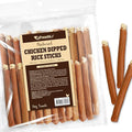 Afreschi Chicken Dog Treats, All Natural, Healthy & Easily Digestible, Grain-Free Puppy Chews, Low-Fat, Human Grade Training & Rewards Dog Snacks, Rice Sticks, 24 oz Pack