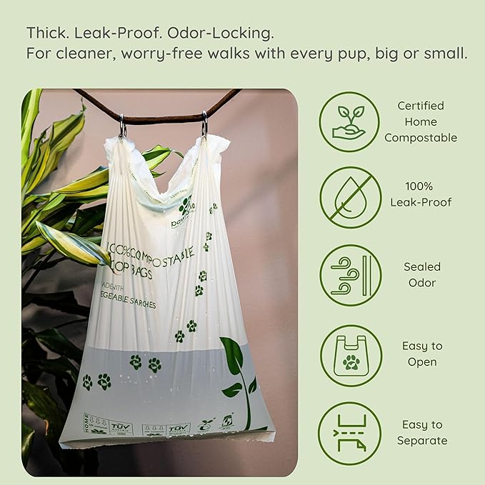 Eco Duo Set: Pawtria Dog Poop Bags (120) + Premium BPA Free Silicone Treat Case, BPA-Free, Leak-Proof, Zero Waste, Zero Plastic, Supports Rescue Dogs (Treat Case + 120 Poo Bags)
