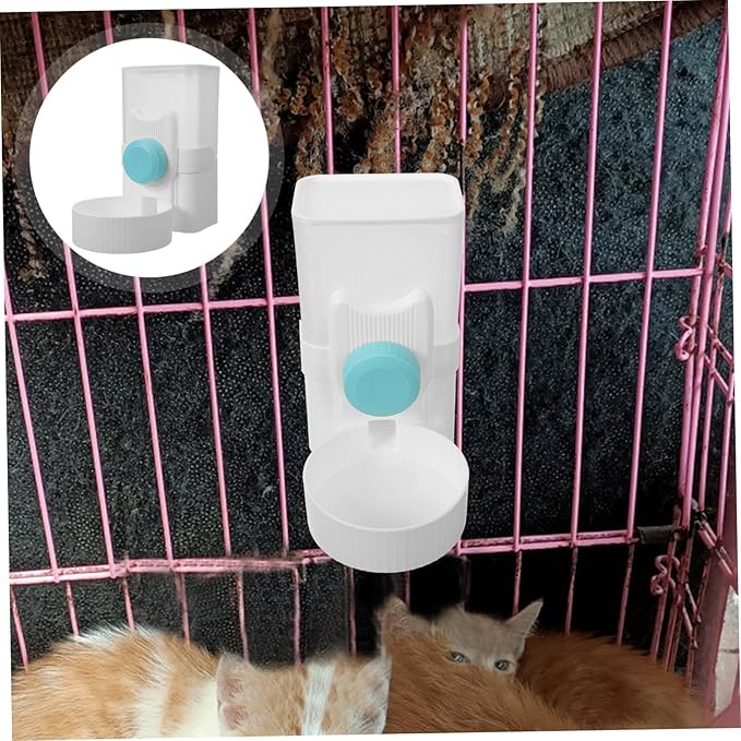 BESPORTBLE Automatic Pet Water Feeder Hanging Water Dispenser for Dogs Cats Leak Design Lightweight Safe Material for Cage Use Convenient Pet Supply