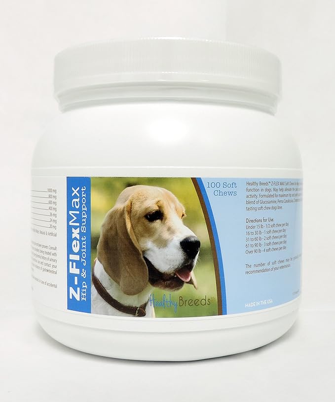 Healthy Breeds Beagle Z-Flex Max Hip & Joint Soft Chews 100 Count