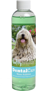 Healthy Breeds Dog Dental Care Water Additive for Komondorok - Helps Freshen Breath, Reduce Plaque & Control Tartar - Mint Flavor - 8 oz