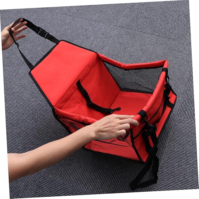 Car Dog Carrier Pet Seat Bag Safety Straps Dog Travel Bag Easy Clean Car Mount Package