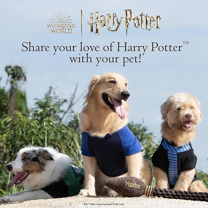 Harry Potter 9 3/4 Platform Frisbee Pet Toy in Themed Design - Plush Rope Dog Toys for Pets - Accessories for Hogwarts Houses