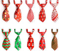 Segarty Dog Ties, 10 PCS Dog Bow Ties Christmas with Adjustable Collar, Pet Neckties for Small Pets, Puppy Neck Bowties Cats Grooming Bows Bulk for Photography Holiday Wedding Party Gift