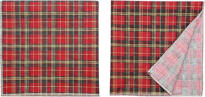 Elegant little tail Dog Bandana, Christmas Dog Bandana 1PC Dog Bandanas Holiday Bib Scarf Soft Washable Square Dog Scarf Adjustable Dog Kerchief for Small Medium Large Dogs
