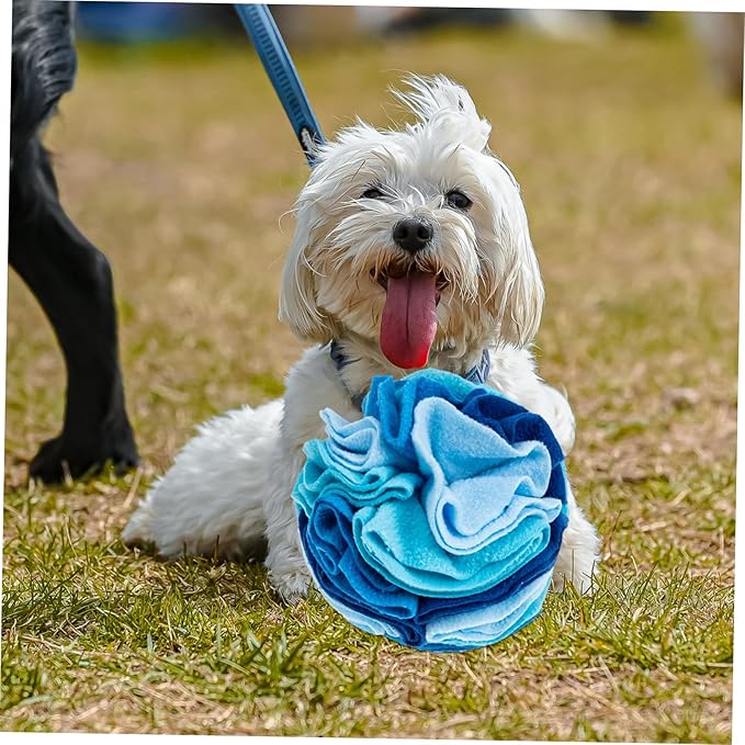 VICASKY Upgraded Sniffing Ball for Dogs Interactive PET Feeding Toy Slow Eating Ball Food Leakage Feature for Training and Playtime