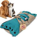 Cocoon® - Eco-Friendly Pet Burial & Cremation Ceremony Kit (Premium Wool) - Casket for Dogs and Cats – Size for Every Breed (Choose Size & Color) (Small, Teal Green)