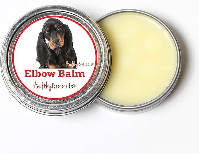 Healthy Breeds Black and Tan Coonhound Dog Elbow Balm 2 oz