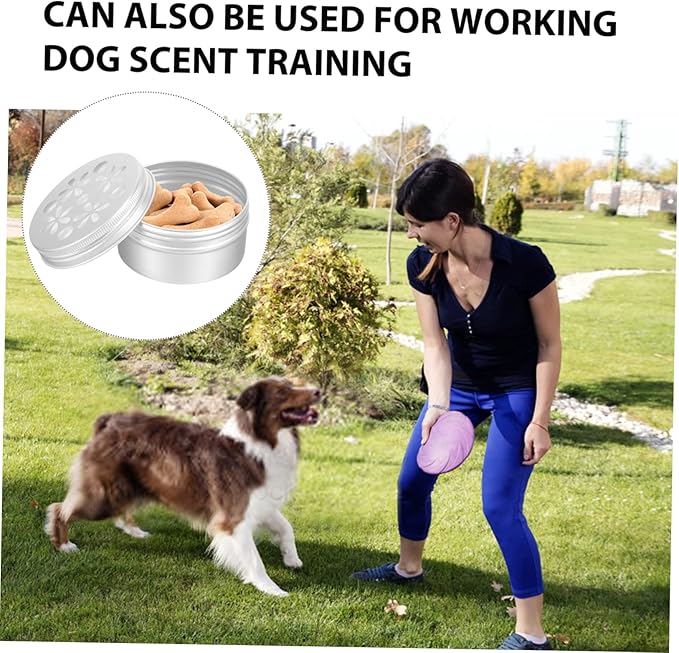 BESPORTBLE 10pcs Dog Scent Training Kit Aluminum Sniffle Box for Smelling Training Treats for Dogs Odor Tool Nose Tool