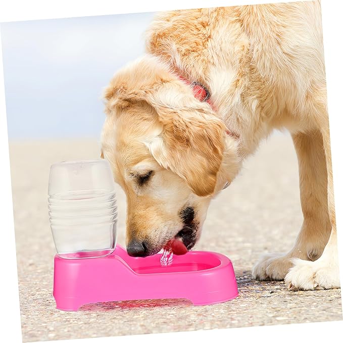 Toyvian Pet Water Feeder Bowl Automatic Puppy and Dog Water Dispenser Convenient Smooth Design for Home and Pet Shops Non- Base Unique and Stylish