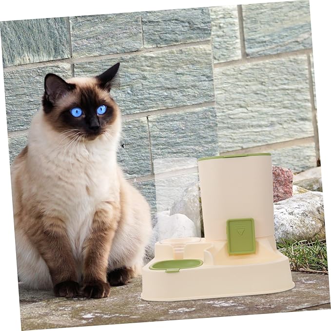 Automatic Water Feeder for Dogs Cats Large Capacity Dry Wet Food Separation Detachable Water Dispenser Easy Pet Bowl