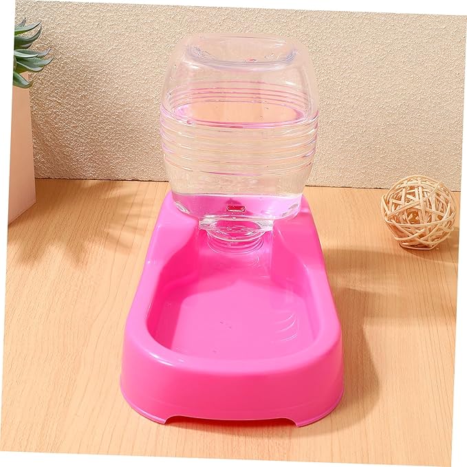 Toyvian Pet Water Feeder Bowl Automatic Puppy and Dog Water Dispenser Convenient Smooth Design for Home and Pet Shops Non- Base Unique and Stylish