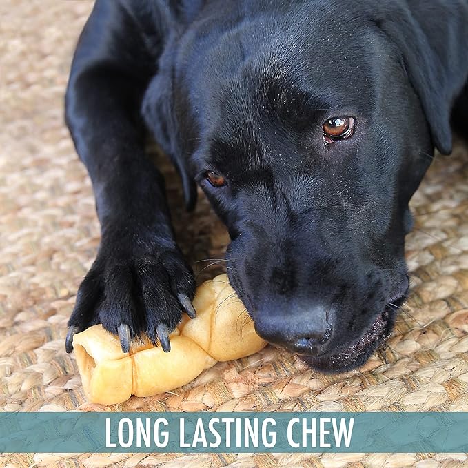 Wild Eats 9" Water Buffalo Treats No-Hide Cheek Roll - 3 Pack Long Lasting Dog Chews, Rawhide Free, Substitute for Pig Ears, for Aggressive Chewers & Large Dogs, Low Fat, High Protein