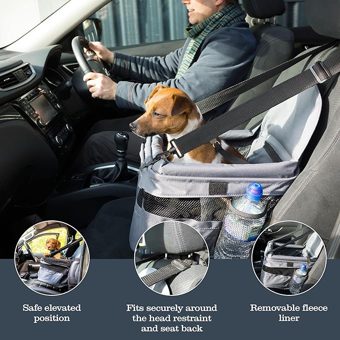Perfect Quality Pet Safety Booster Seat Travel Puppy Dog Car Bed Booter Bag Belt