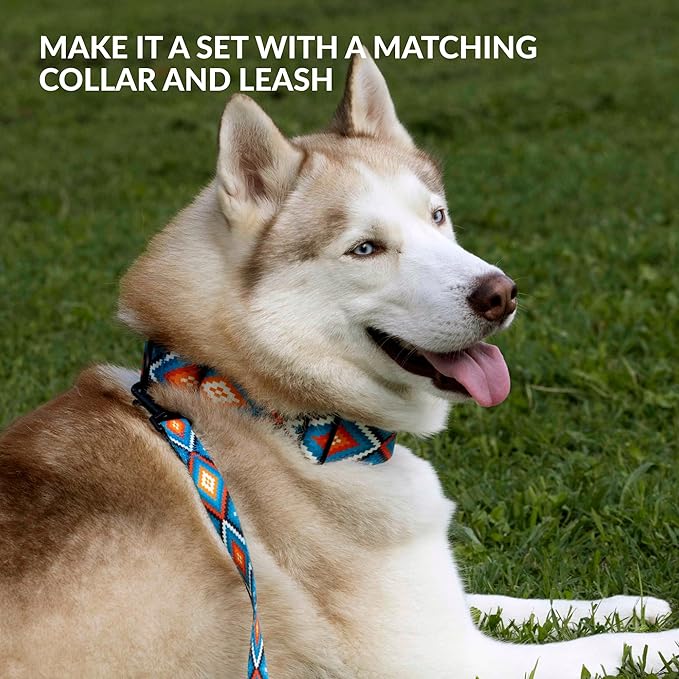 CollarDirect Dog Muzzle - Updated Design Adjustable Soft Breathable Tribal Nylon Dog Mouth Guard Cover for Small, Medium and Large Dogs, Anti Chewing, Barking & Biting (L/XL, Pattern 3)