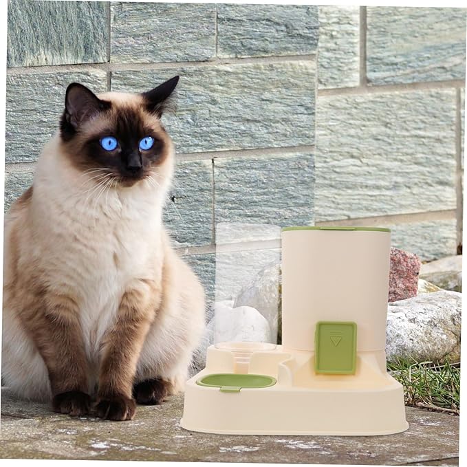 Automatic Pet Food Water Dispenser Large Safe No Spill for Dogs Cats Pet Stores Easy to Clean