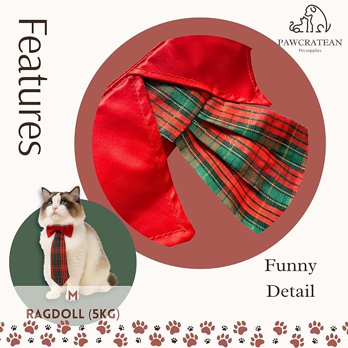 Pet Custom Dog Custom Cat Custom Hoodie, Sporty Look, Funny Gift, Halloween Holiday (Red Tie & Scarf Set, Medium)