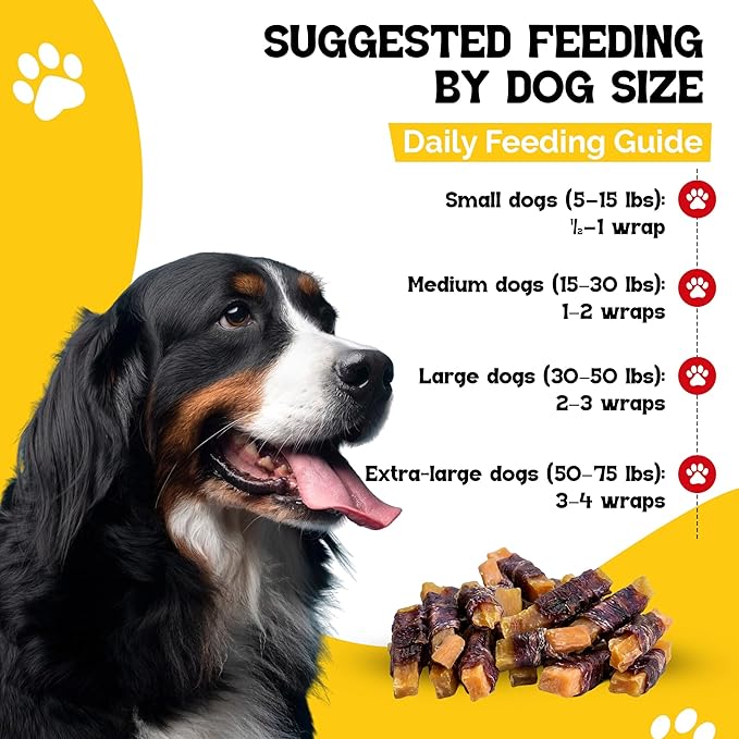 Beefeaters Sweet Potato Wrap with Chicken – Dog Treat. No Corn, Wheat, Soy or Gluten, Low Fat, Whole Muscle Jerky, Ideal for Training & Snacks